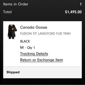 Men’s medium Canada goose